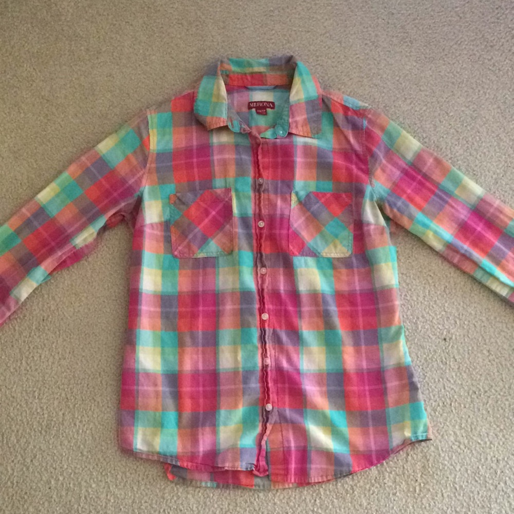 Merona plaid button-up shirt